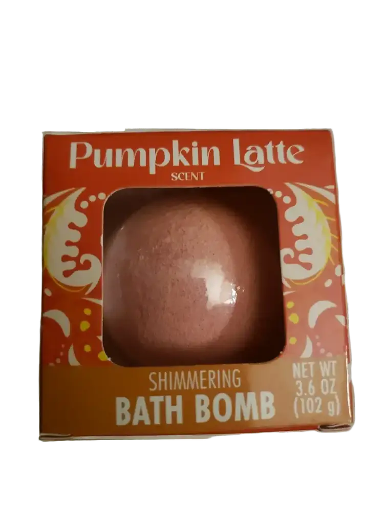 Spa Luxury Shimmering Bath Bomb Pumpkin Latte