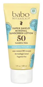 babo botanicals Super Shield Mineral Sunscreen Lotion SPF 50