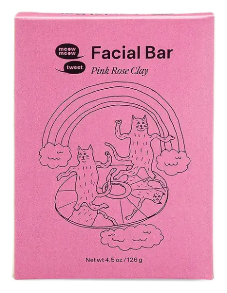 Meow Meow Tweet Facial Bar - Pink Rose Clay