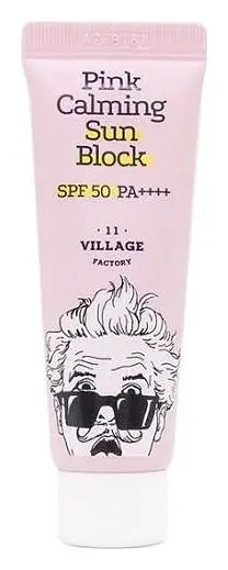 Village 11 Factory Pink Calming Sun Block SPF50+ PA++++
