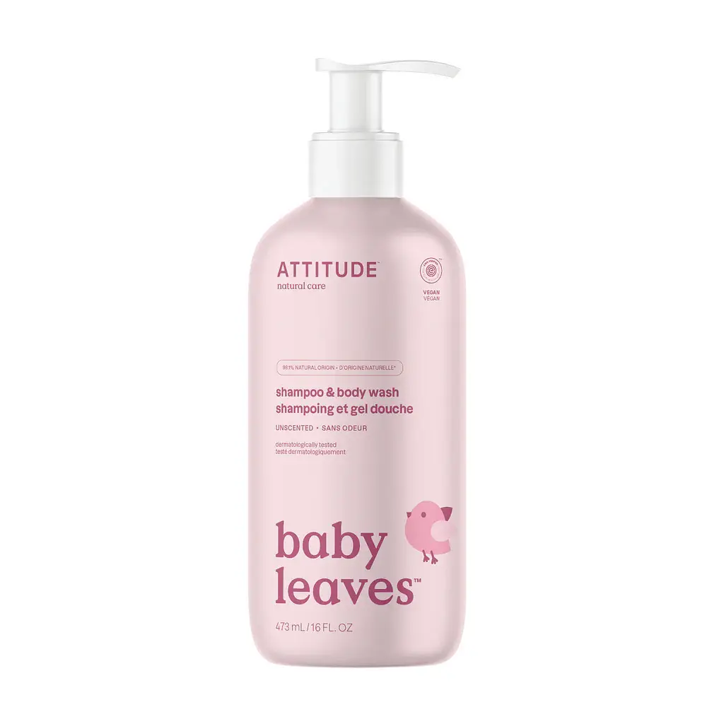ATTITUDE Baby Leaves Shampoo & Body Wash Unscented