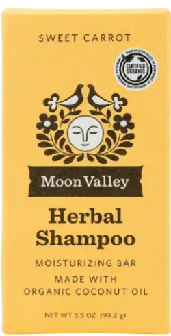 Moon Valley Organics Herbal Shampoo Bar Sweet Carrot