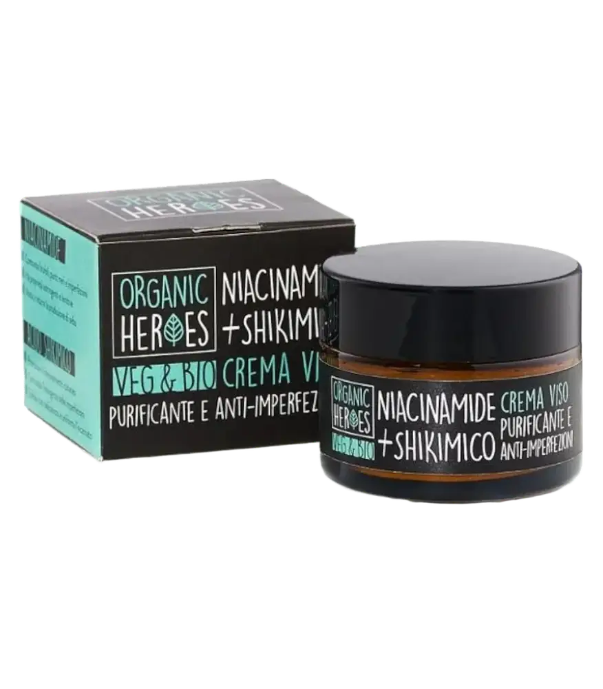 Organic Heroes Shikimico + Niacinamide Crema Viso Purificante