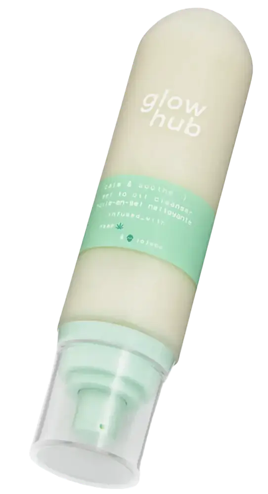Glow Hub Beauty Calm and Soothe Gel to Oil Cleanser