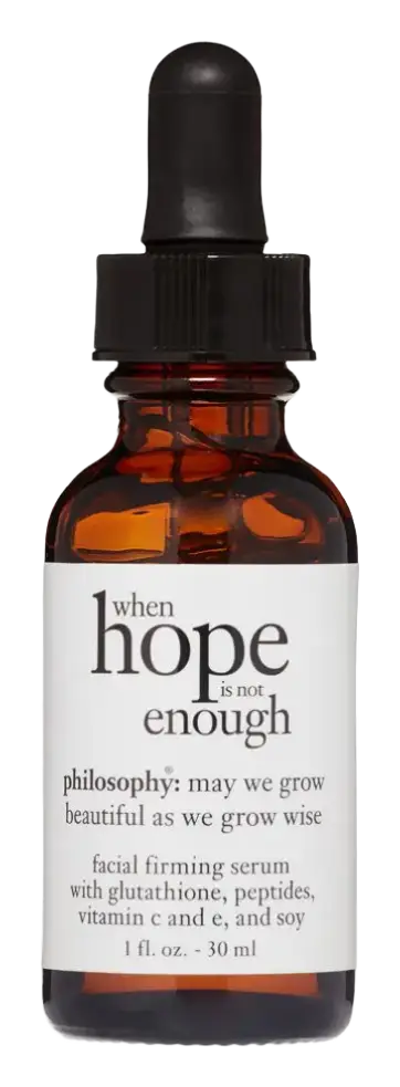 Philosophy when hope is not enough serum