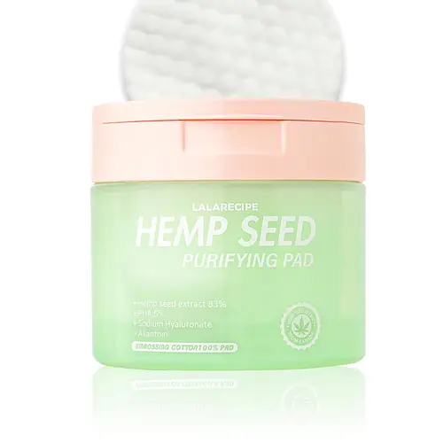 Lalarecipe Hemp Seed Purifying Smoothing Toner Pad