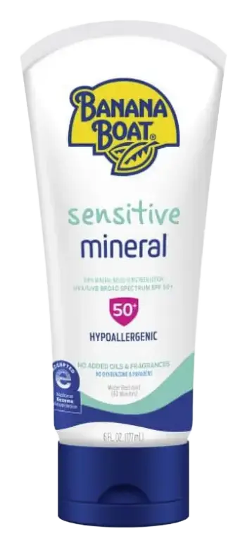 Banana Boat Sensitive 100% Mineral Lotion SPF 50+
