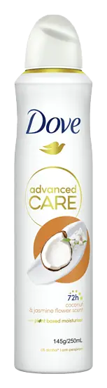 Dove Advanced Care Antiperspirant Deodorant Aerosol Coconut and Jasmine
