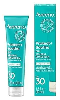 Aveeno Protect + Soothe Face Mineral Sunscreen SPF 30 USA
