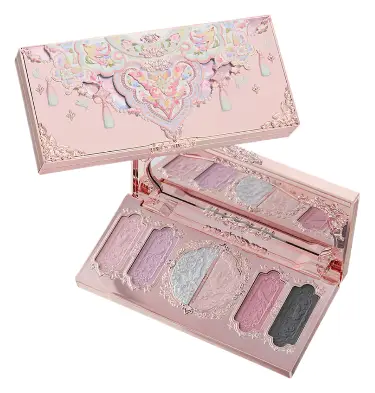 Flower Knows Butterfly Cloud Collar Embossed Six-Color Makeup Palette 02 Cloud Attire