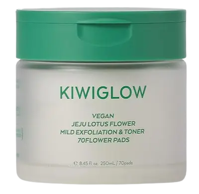 Kiwiglow Vegan Jeju Lotus Mild Exfoliation & Toner