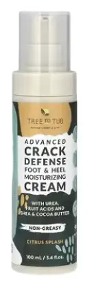 Tree to Tub Advanced Crack Defense Foot & Heel Moisturizing Cream Citrus Splash
