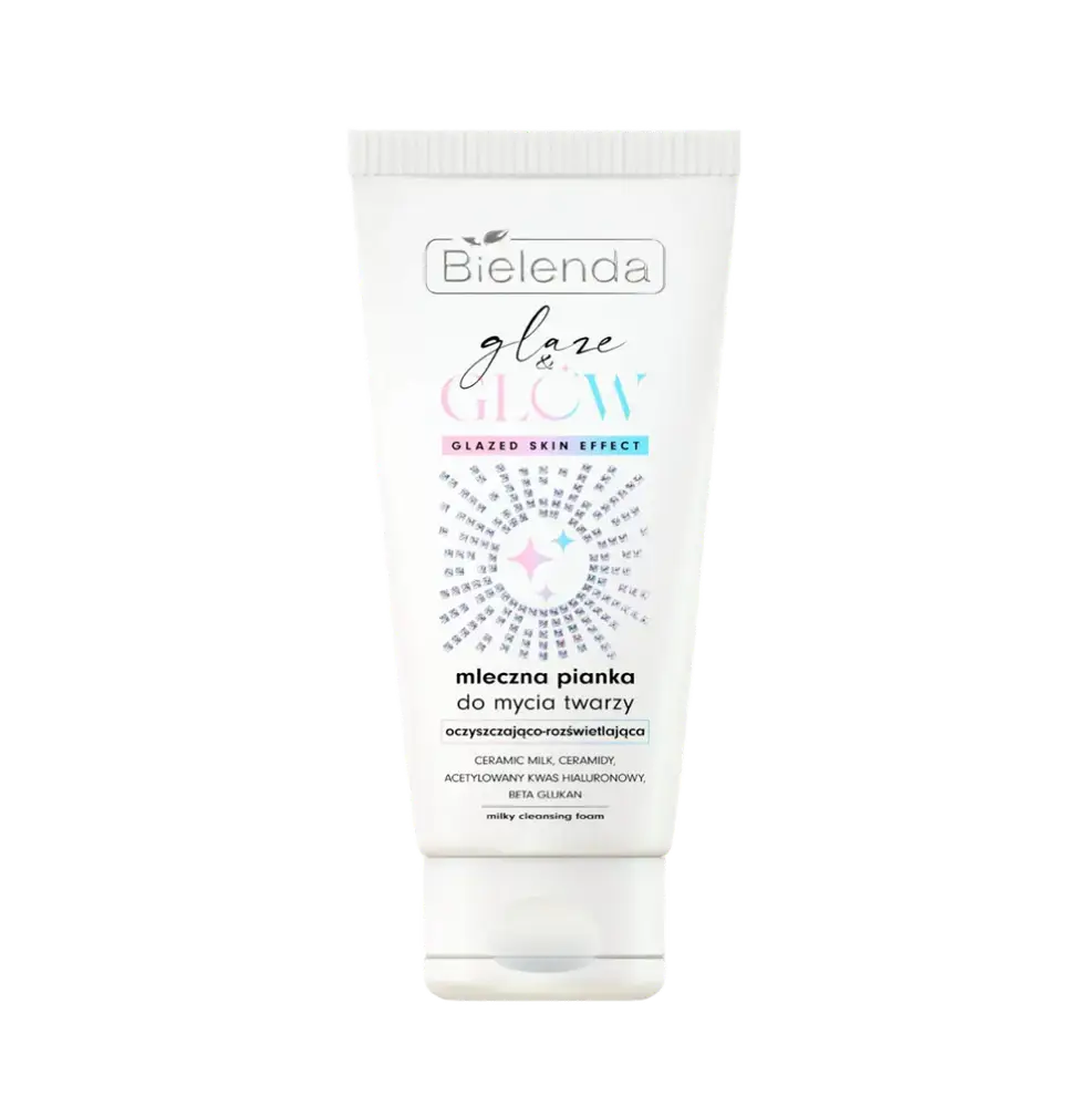 Bielenda Glaze & Glow Mleczna Pianka Do Mycia Twarzy