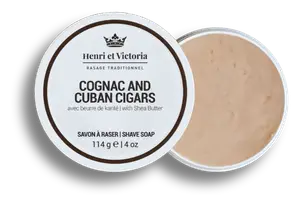 Henri Et Victoria Shave Soap Cognac and Cuban Cigars