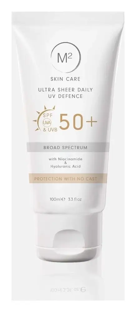 M Squared Skin Care Ultra Sheer UV Daily Defence SPF 50+