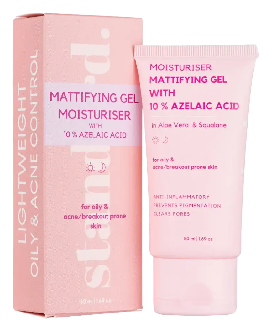 Standard Skin and Beauty Mattifying Gel Moisturiser With 10% Azelaic Acid