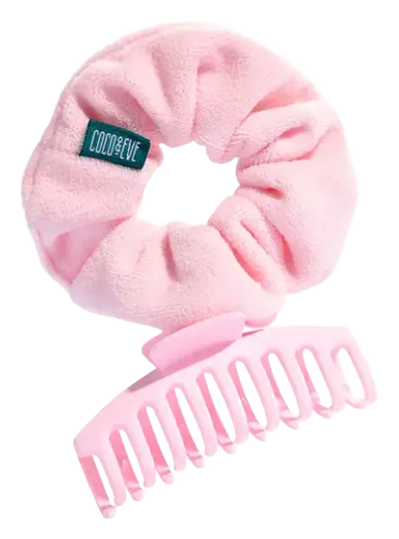 Coco & Eve Towel Scrunchie & Claw Clip