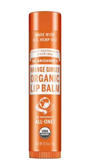 Dr. Bronner's Organic Lip Balm Orange Ginger