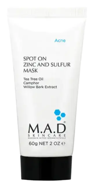 M.A.D Skincare Spot On Zinc and Sulfur Mask