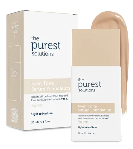 The Purest Solutions Even Tone Serum Foundation SPF 50+ Light To Medium