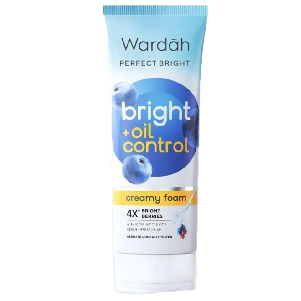 Wardah Perfect Bright Creamy Foam Bright + Oil Control