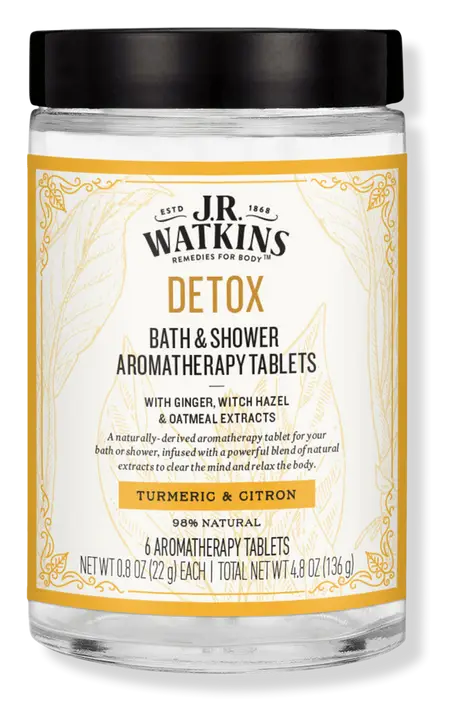 J.R. Watkins DETOX Bath & Shower Aromatherapy Tablets