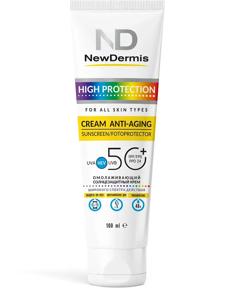 Newdermis ANTI-AGING SUNSCREEN/FOTOPROTECTOR SPF 50+ PPD24