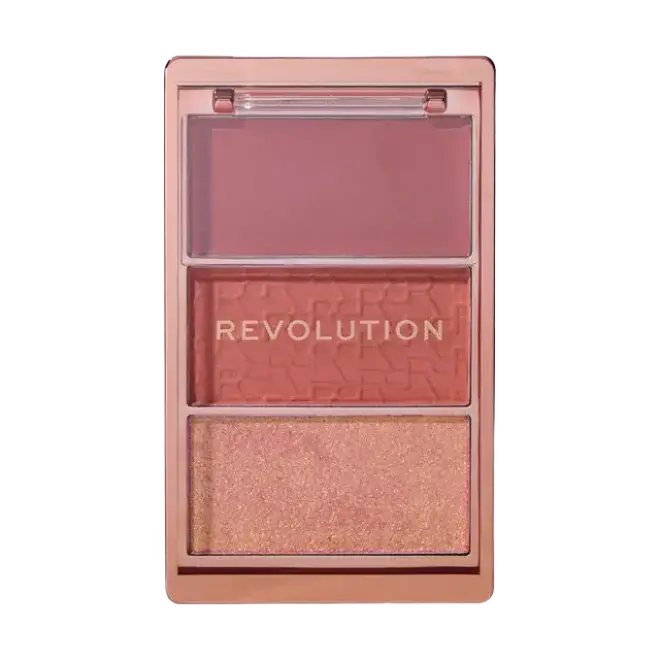 Revolution Beauty Blush Icon Palette Aura Points Rose