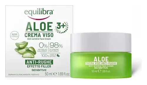 Equilibra Aloe Vera Anti-Wrinkle Face Cream Filling Effect