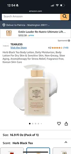 Teabless Herb Black Tea Antique Body Lotion