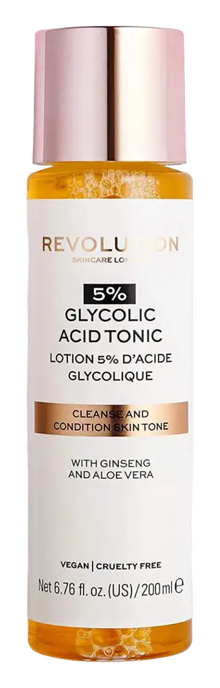Revolution Beauty 5% Glycolic Acid AHA Glow Liquid Exfoliant Toner
