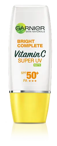 Garnier Bright Complete Vitamin C Super UV Matte Sunscreen SPF 50+ PA+++ Asia