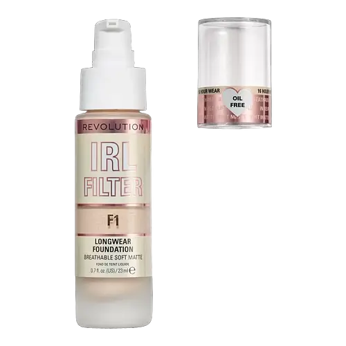 Revolution Beauty IRL Filter Longwear Foundation F1