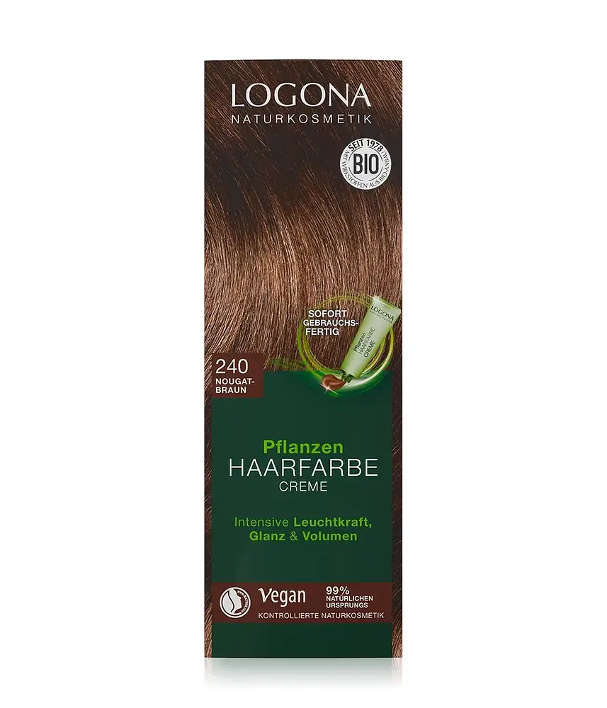 Logona Pflanzen Haarfarbe Creme 240 Nougat-Braun