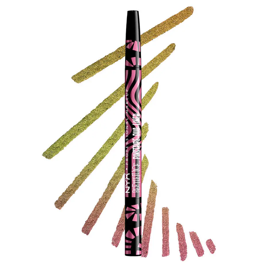 NYX Cosmetics Beetlejuice Pin Stripe Duo Liners 01 Pink Chrome