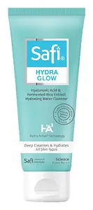 Safi Hydra Glow HA3 Hyaluronic Acid and Fermented Rice Extract Hydrating Water Cleanser