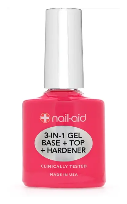 Nail-Aid 3-in-1 Gel Base + Top Coat + Hardener