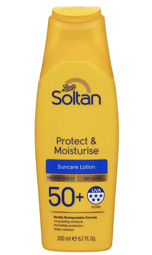 Boots Soltan Protect & Moisturise Lotion SPF 50+