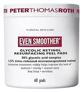 Peter Thomas Roth Even Smoother Glycolic Retinol Resurfacing Peel Pads