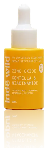 inde wild 12% Zinc Oxide AM Sunscreen Glow Drops SPF 50+ India