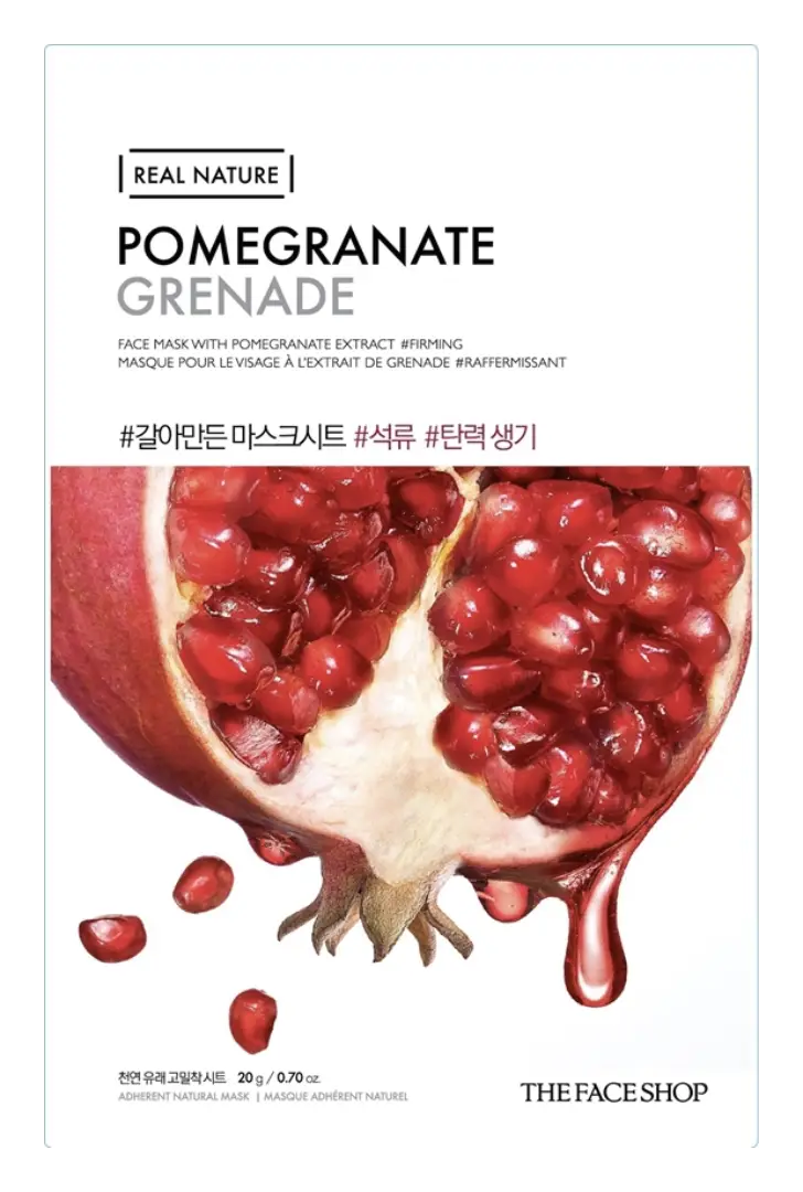 The Face Shop Real Nature Face Mask Pomegranate