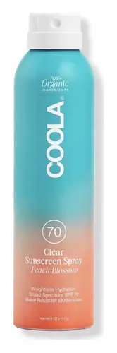 COOLA Peach Blossom Clear Sunscreen Spray SPF 70
