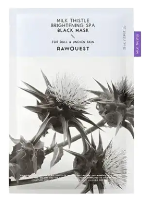 Rawquest Milk Thistle Brightening Spa Black Mask