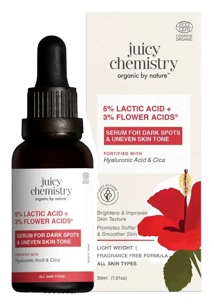 Juicy Chemistry 5% Lactic Acid + 3% Flower Acids Serum