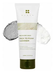 Brmud Recovery Mud Pack To Foam Cleanser