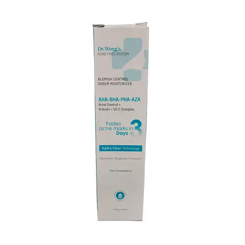 Dr. S. Wong Acne-Free System Blemish Control Serum Moisturizer