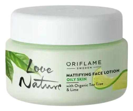 Oriflame Love Nature Mattifying Face Lotion with Organic Tea Tree and Lime