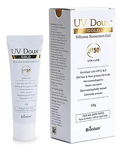UV Doux Gold Silicone Sunscreen Gel SPF 50 PA+++