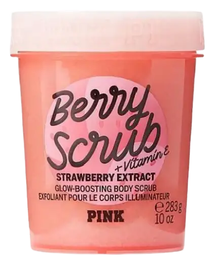 Victoria’s Secret Pink Body Scrub Strawberry Extract Glow-Boosting