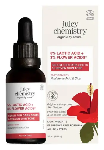 Juicy Chemistry 5% Lactic Acid + 3% Flower Acids Serum
